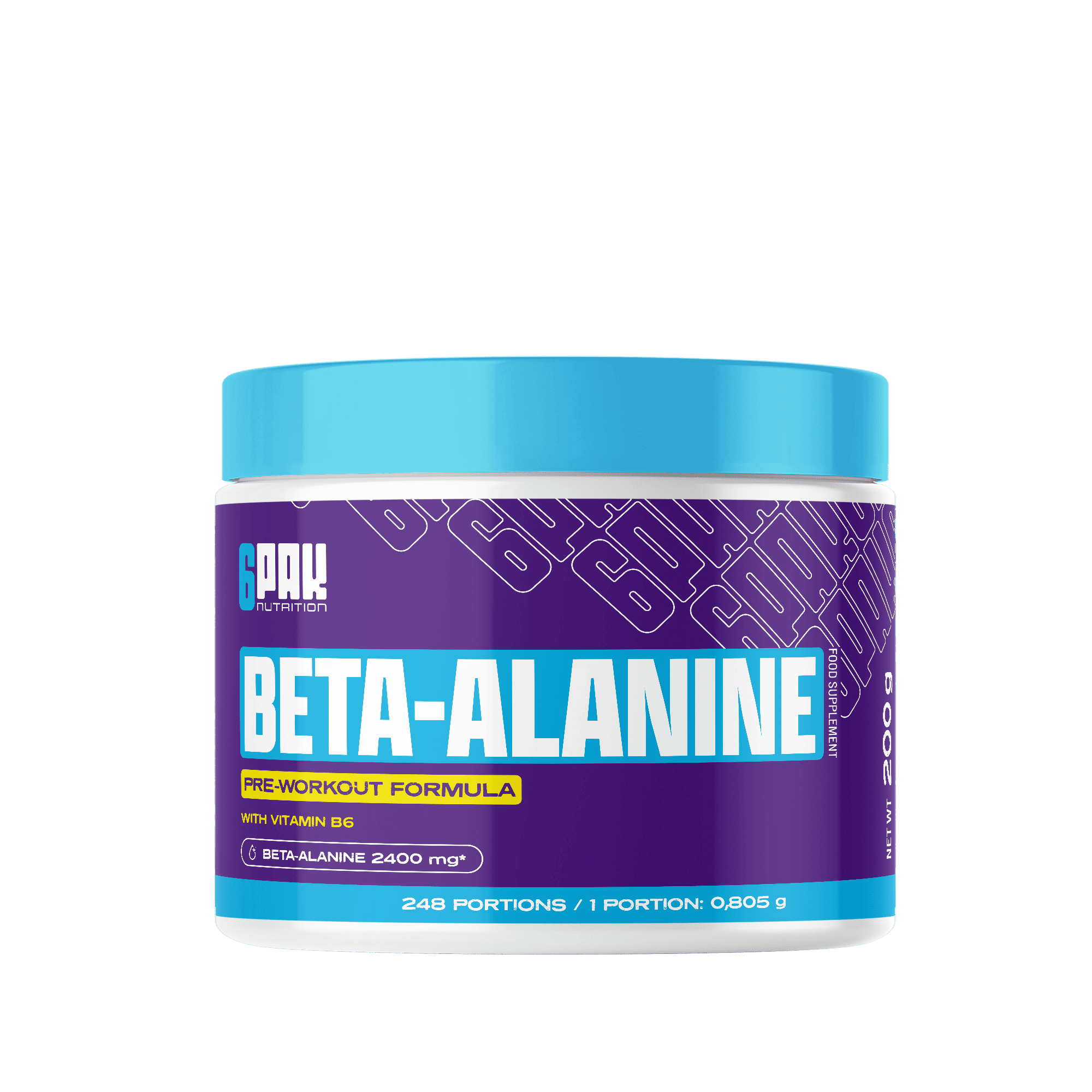 6Pak Beta-Alanina - 200g natural
