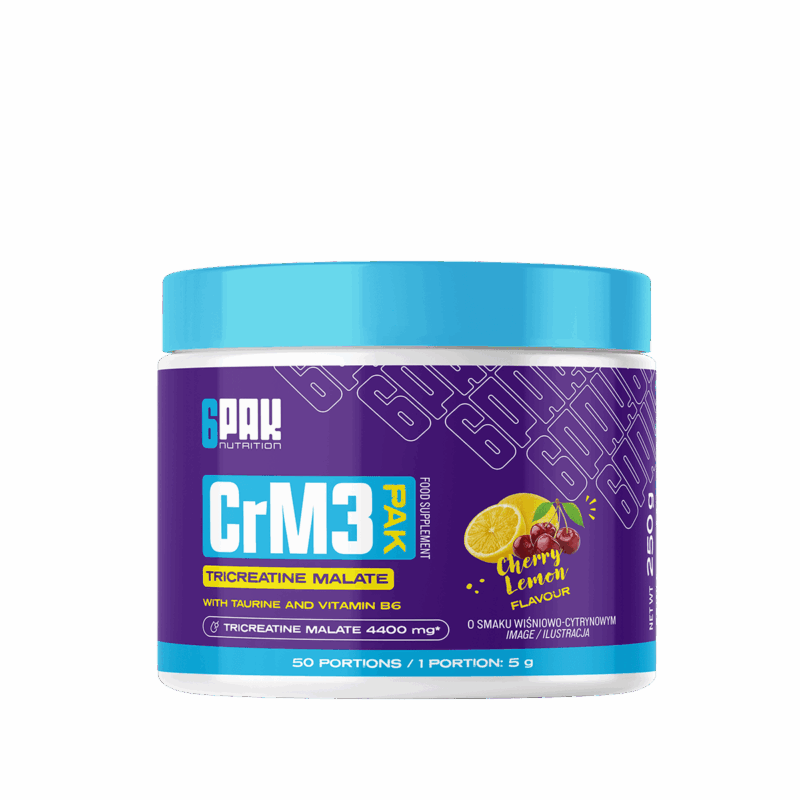 6Pak CrM3 Jabłczan Kreatyny 250g