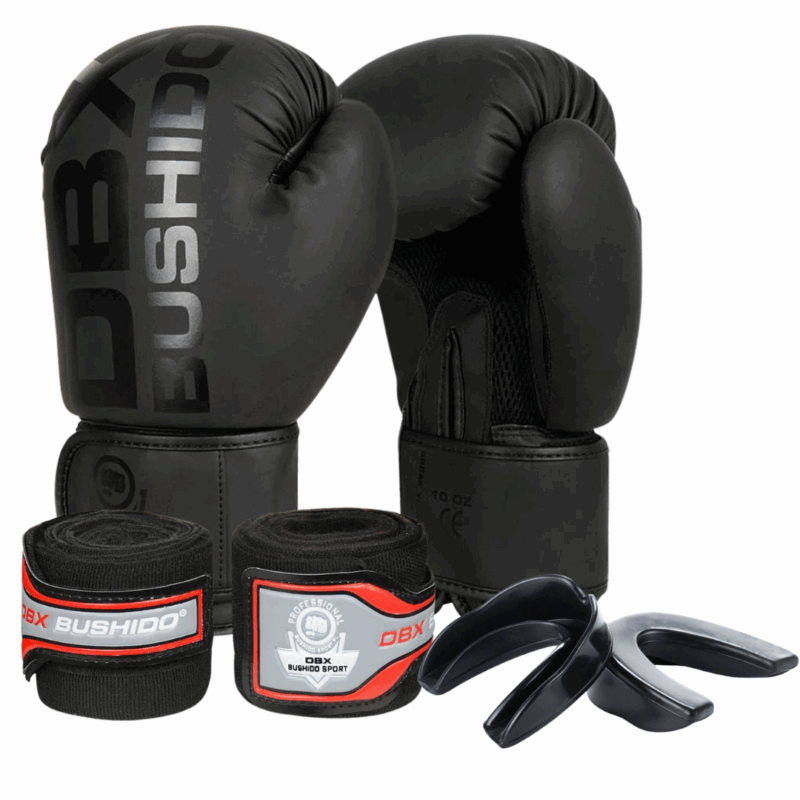 Zestaw startowy do Boksu - Rękawice, Szczęka, Owijki
