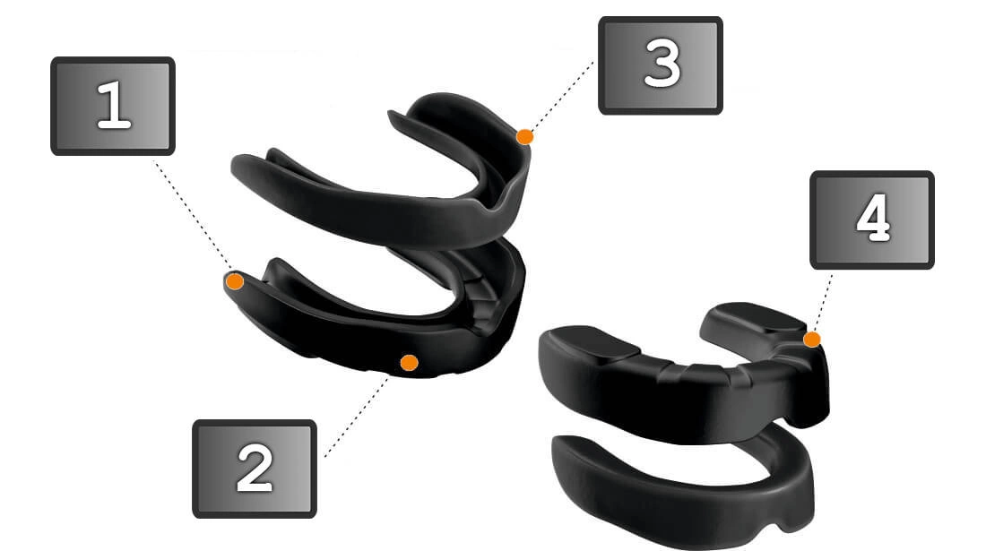 DBX Bushido - Żelowy ochraniacz szczęki - ochraniacz na zęby z kłami + pudełko - GelTech Fight Me - obrazek 3